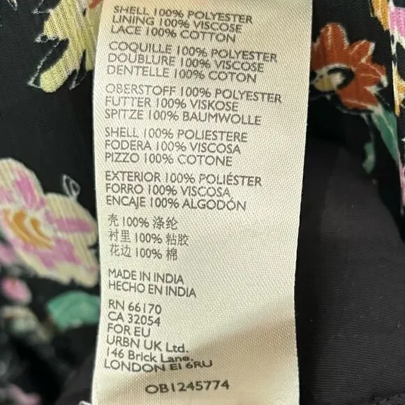 Free People Cassis Printed Chiffon Midi Dress - Picture 14 of 14